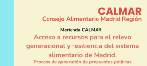 El OCT participará en la Merienda CALMAR sobre relevo generacional en Madrid